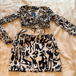 MOTEL ROCKS Skirt/Longsleeve set